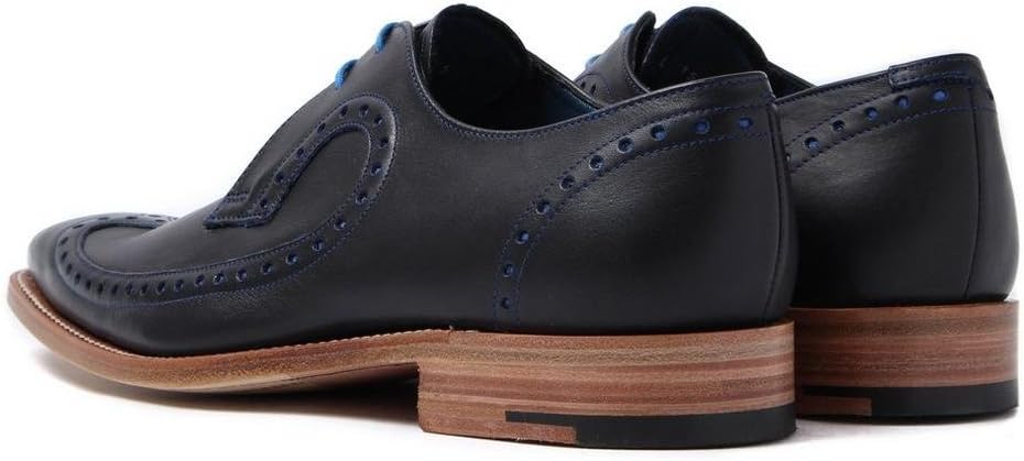 Marston Men's Polished Leather Lace-Up Oxford Shoes – Luxury Handcrafted Formal Dress Shoes