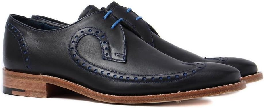 Marston Men's Polished Leather Lace-Up Oxford Shoes – Luxury Handcrafted Formal Dress Shoes