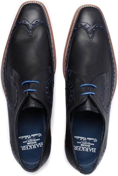 Marston Men's Polished Leather Lace-Up Oxford Shoes – Luxury Handcrafted Formal Dress Shoes