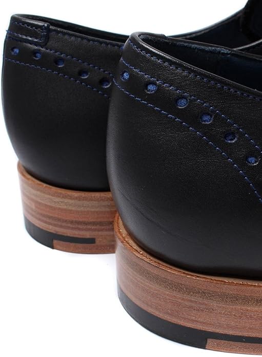 Marston Men's Polished Leather Lace-Up Oxford Shoes – Luxury Handcrafted Formal Dress Shoes